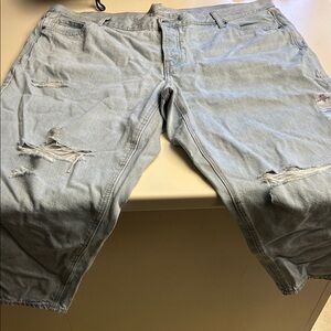 Old Navy Light Blue Distressed Jeans 20W